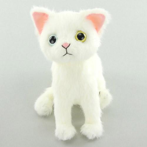 ねこ雑貨 ぬいぐるみ】猫のぬいぐるみ ドロップス 白猫